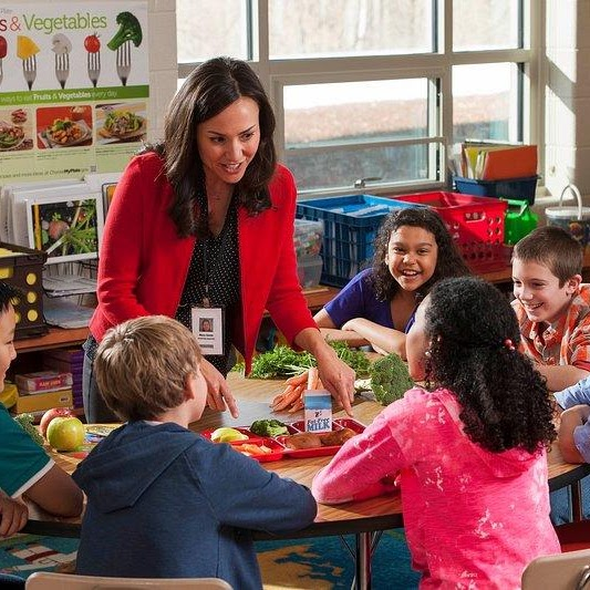 Educator learning alongside children