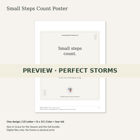 Small Steps Count Poster preview