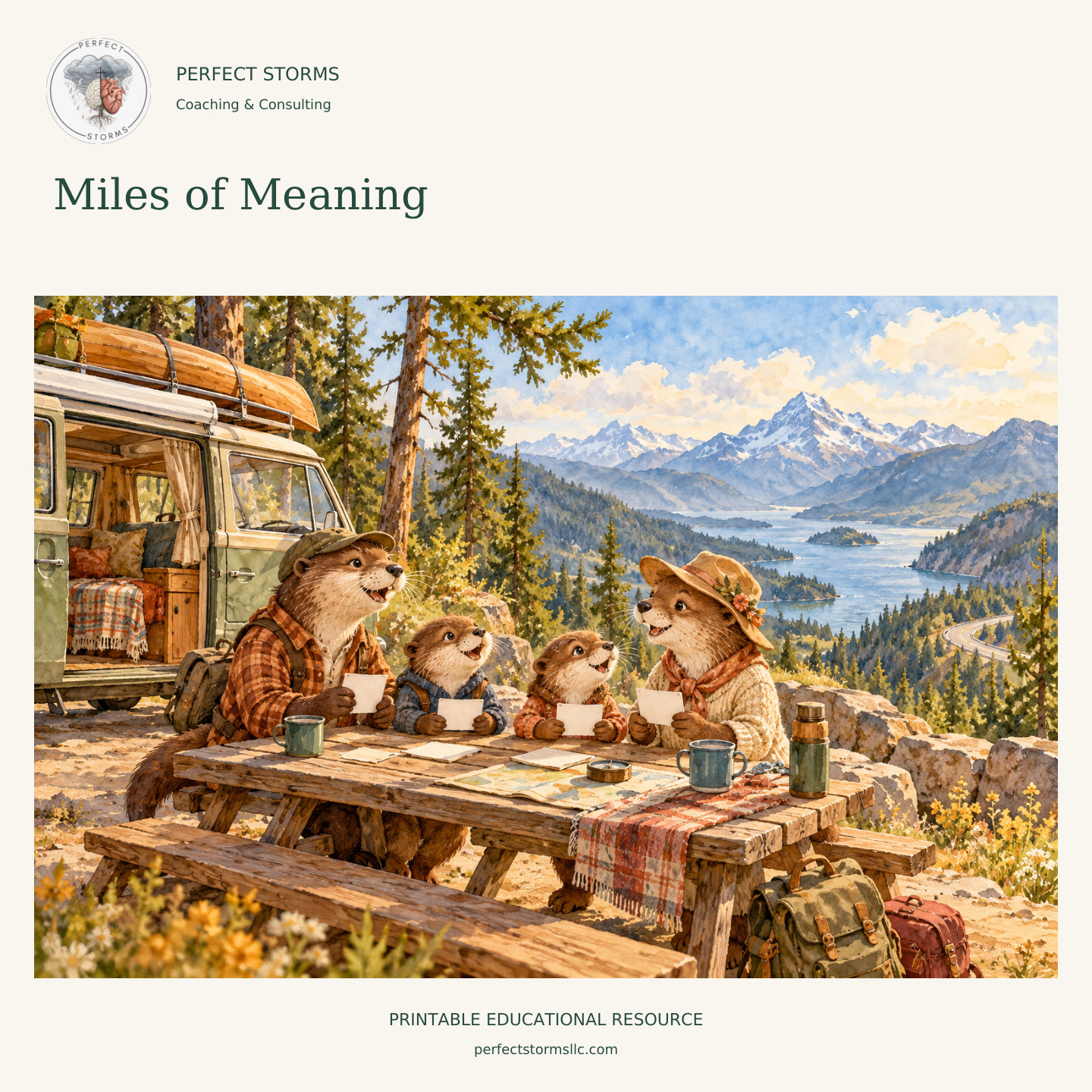 Miles of Meaning woodland product illustration